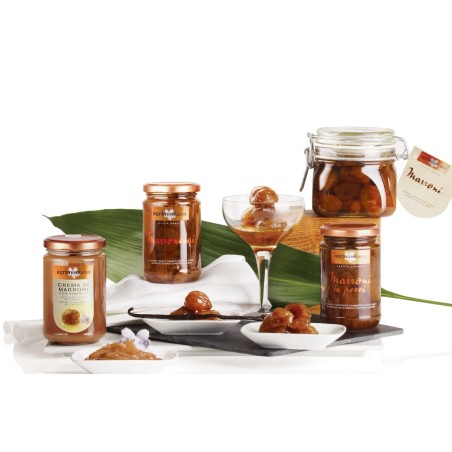 Petits Marrons confits  sirop Bocal 420g