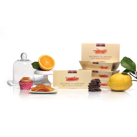 Ecorces d'oranges confits en filet artis. 6x70/110