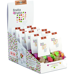 Présentoir de 12 sachets de pâtes de fruits de 100g