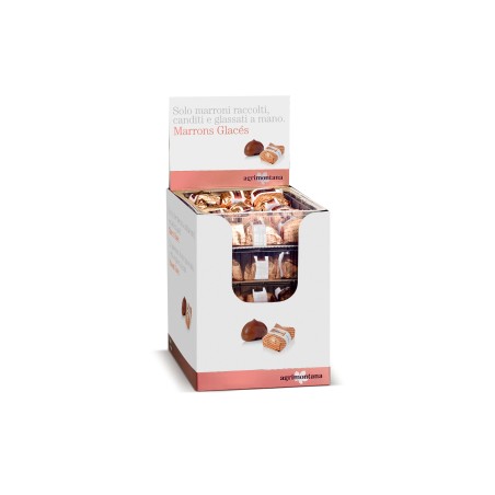 Presentoir de comptoir - 65 Marrons glacés monoportion 00197