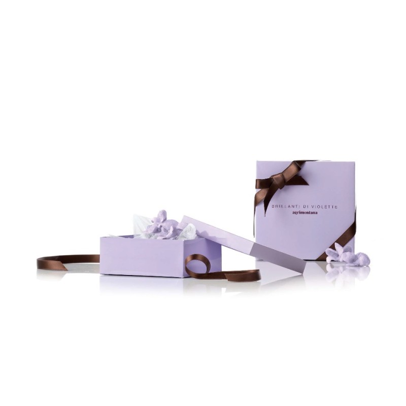 Violettes Givrées boîte cadeau 4 pcs