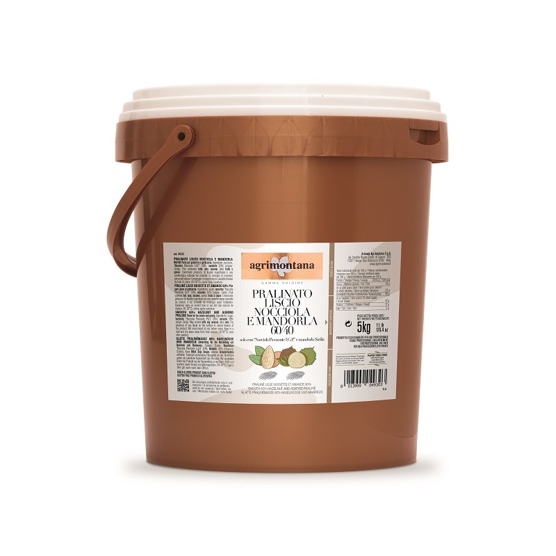 Praliné lisse 60% Noisettes Piémont IGP &amp; Amandes Sicile